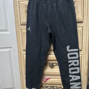 Jordan Kids Charcoal Joggers with Logo
